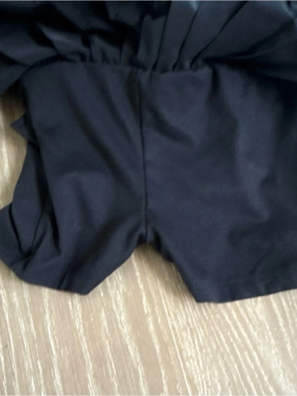 Justice Girls Black Pleated Skort Elastic Pull-On Waist Size 7/8